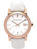 Burberry The City White Dial White Leather Strap Watch for Women - BU9209 Buy Now By Burberry