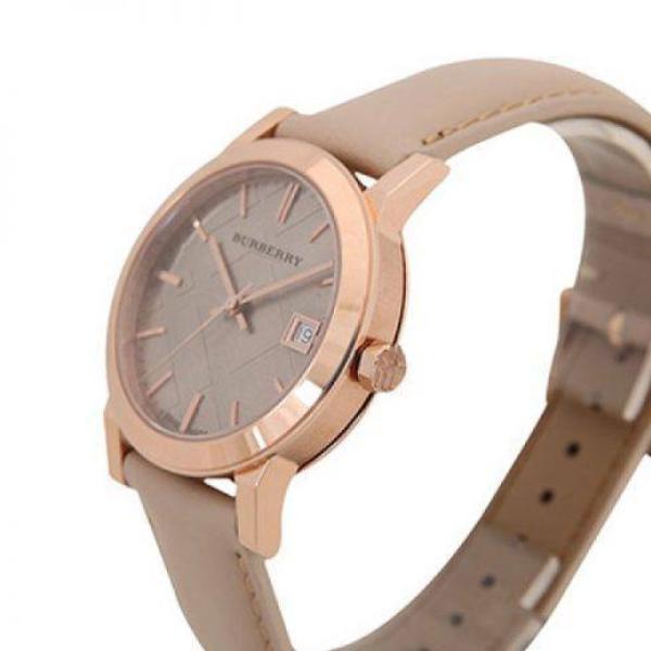 Burberry The City Beige Dial Beige Leather Strap Watch for Women - BU9109 Buy Now By Burberry