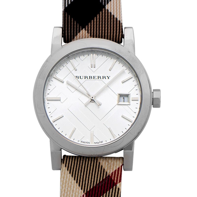 Burberry The City White Dial Brown Leather Strap Watch for Women - BU9113 Buy Now By Burberry