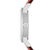 Burberry The City Silver Dial Orange Leather Strap Watch for Women - BU9121 Buy Now By Burberry