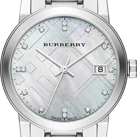 Burberry The City Diamonds Silver Dial Silver Steel Strap Watch for Women - BU9125 Buy Now By Burberry