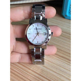 Burberry The City Diamonds Silver Dial Silver Steel Strap Watch for Women - BU9125 Buy Now By Burberry