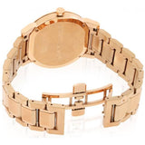Burberry The City Diamonds Rose Gold Dial Rose Gold Steel Strap Watch for Women - BU9126 Buy Now By Burberry