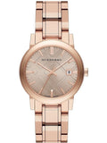 Burberry The City Diamonds Rose Gold Dial Rose Gold Steel Strap Watch for Women - BU9126 Buy Now By Burberry