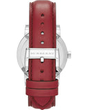 Burberry The City Silver Dial Red Leather Strap Watch for Women - BU9129 Buy Now By Burberry