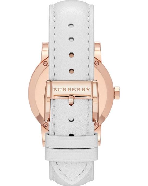 Burberry The City Diamonds White Dial White Leather Strap Watch for Women - BU9130 Buy Now By Burberry