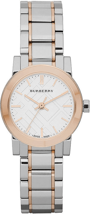 Burberry The City Silver Dial Two Tone Steel Strap Watch for Women - BU9205 Buy Now By Burberry