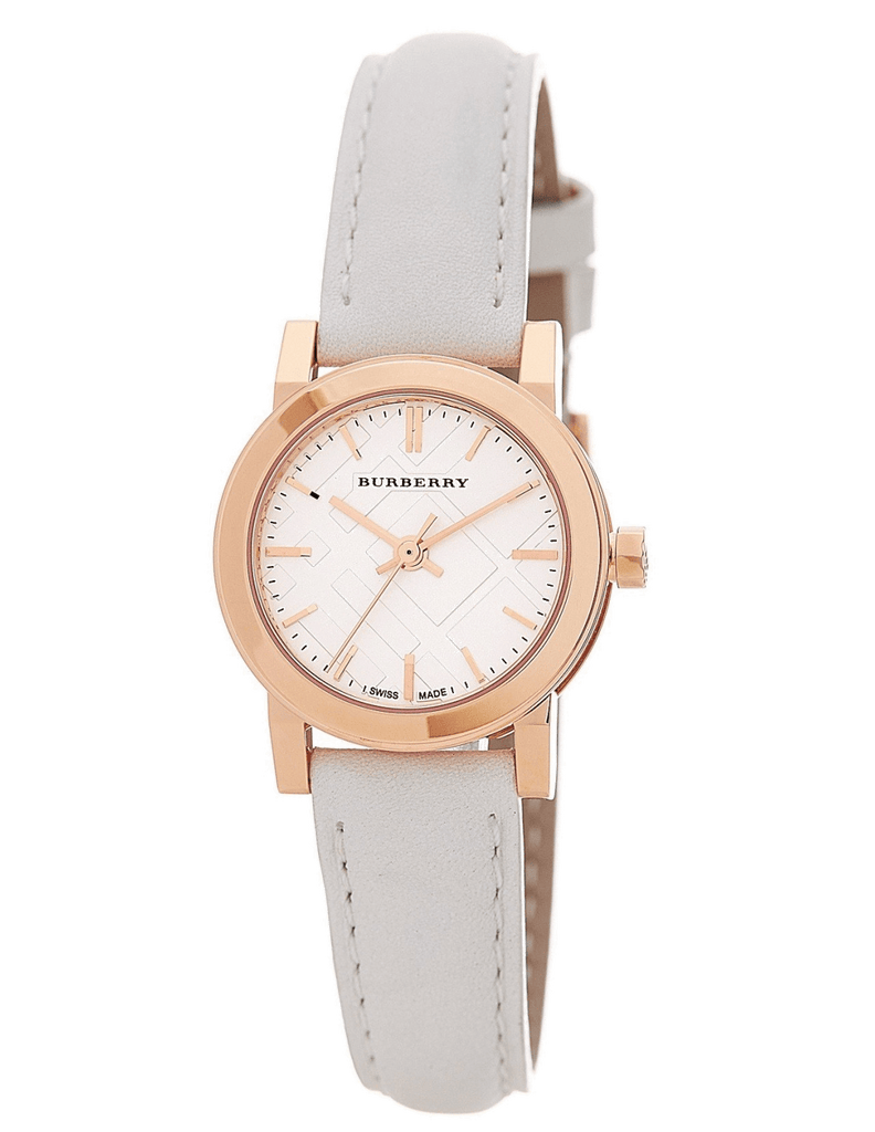 Burberry The City White Dial White Leather Strap Watch for Women - BU9209 Buy Now By Burberry