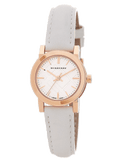 Burberry The City White Dial White Leather Strap Watch for Women - BU9209 Buy Now By Burberry