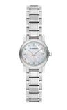 Burberry The City Diamonds Mother of Pearl Dial Silver Steel Strap Watch for Women - BU9224 Buy Now By Burberry