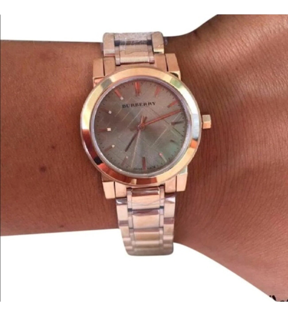 Burberry The City Nude Dial Rose Gold Steel Strap Watch for Women - BU9228 Buy Now By Burberry