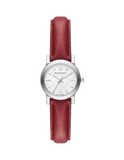 Burberry The City Silver Dial Red Strap Watch for Women - BU9232 Buy Now By Burberry