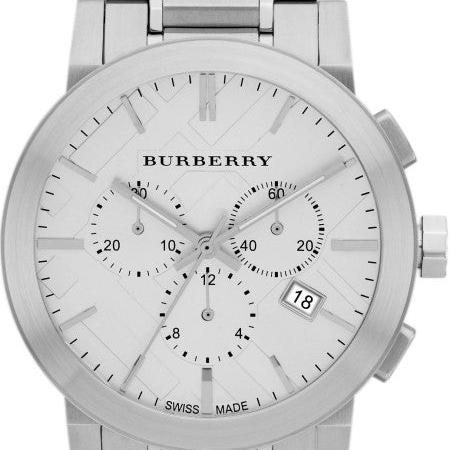 Burberry The City Chronograph Silver Dial Silver Steel Strap Watch for Men - BU9350 Buy Now By Burberry