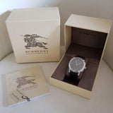 Burberry The City Grey Dial Black Leather Strap Watch for Men - BU9359 Buy Now By Burberry