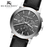 Burberry The City Grey Dial Black Leather Strap Watch for Men - BU9359 Buy Now By Burberry