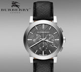 Burberry The City Grey Dial Black Leather Strap Watch for Men - BU9362 Buy Now By Burberry