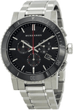 Burberry The City Black Dial Silver Steel Strap Watch for Men - BU9380 Buy Now By Burberry