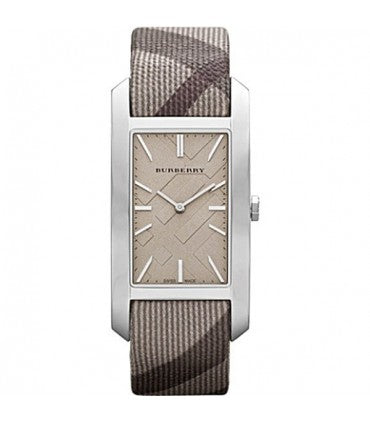Burberry Nova Check Silver Dial Two Tone Leather Strap Watch For Women - BU9404 Buy Now By Burberry