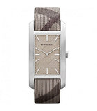 Burberry Nova Check Silver Dial Two Tone Leather Strap Watch For Women - BU9404 Buy Now By Burberry