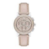 Burberry The City Chronograph Rose Gold Dial Beige Leather Strap Watch For Women - BU9702 Buy Now By Burberry