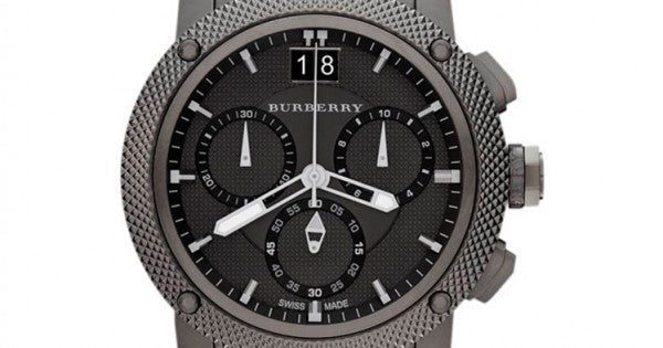 Burberry Endurance Chronograph Quartz Black Dial Black Steel Strap Watch For Men - BU9801 Buy Now By Burberry