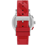 Burberry City Sport Chronograph White Dial Red Rubber Strap Watch For Men - BU9809 Buy Now By Burberry