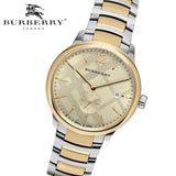 Burberry The Classic Gold Dial Two Tone Steel Strap Watch for Men - BU10011 Buy Now By Burberry