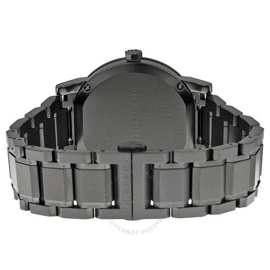 Burberry The City Grey Dial Gunmetal Grey Steel Strap Watch for Men - BU9381 Buy Now By Burberry