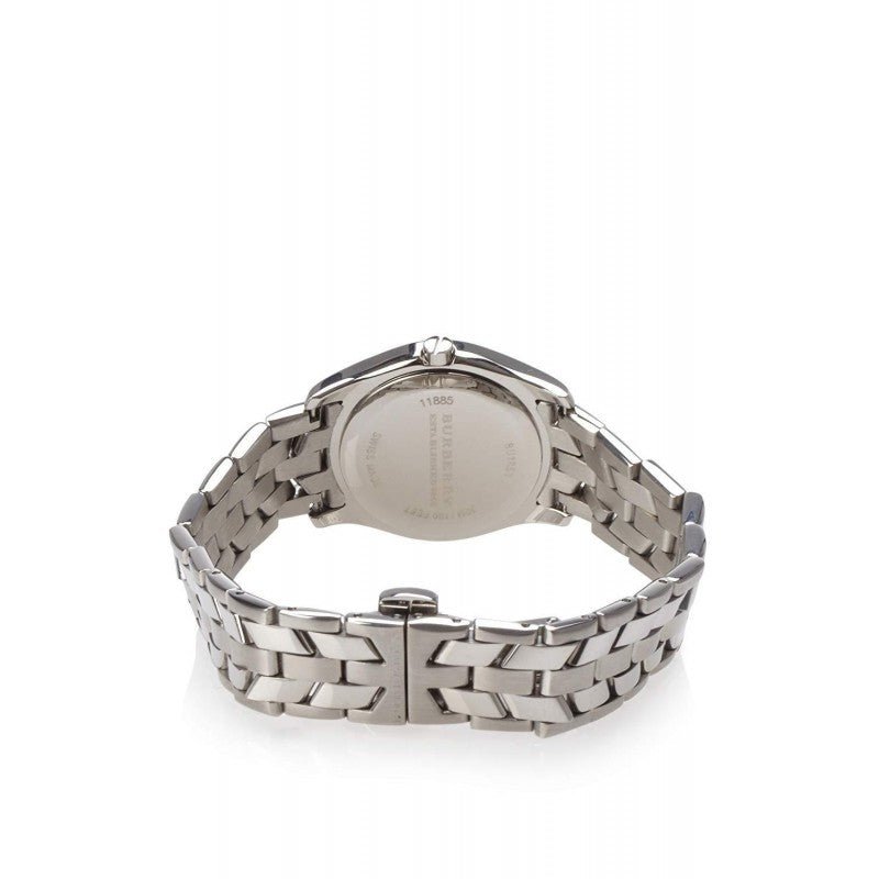 Burberry Heritage Check White Dial Silver Steel Strap Watch for Women - BU1853 Buy Now By Burberry