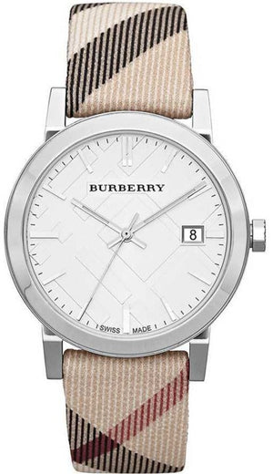 Burberry The City White Dial Brown Leather Strap Watch for Women - BU9113 Buy Now By Burberry