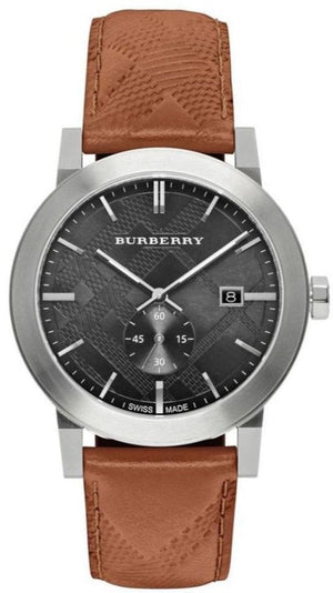 Burberry The City Black Dial Brown Leather Strap Watch for Men - BU9905 Buy Now By Burberry