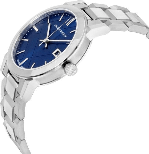 Burberry The City Blue Dial Silver Steel Strap Watch for Men - BU9031 Buy Now By Burberry