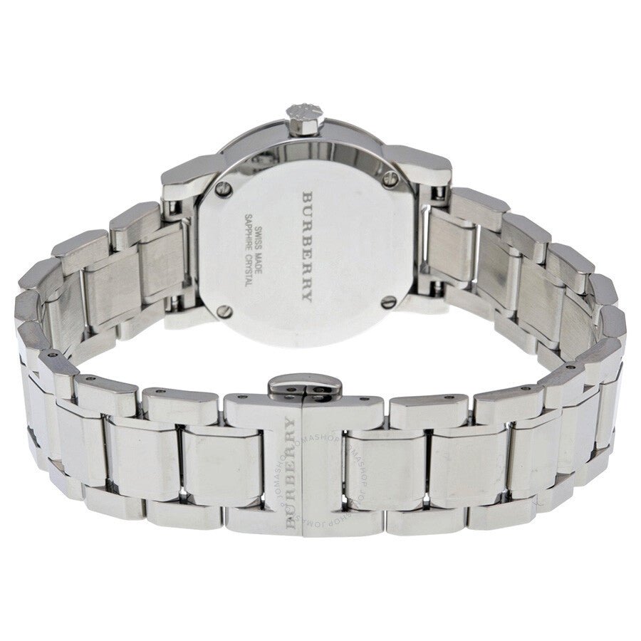 Burberry The City Diamonds Mother of Pearl Dial Silver Steel Strap Watch for Women - BU9224 Buy Now By Burberry