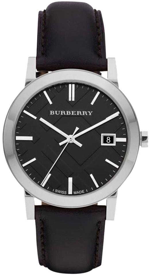 Burberry The City Black Dial Black Leather Strap Watch for Men - BU9009 Buy Now By Burberry