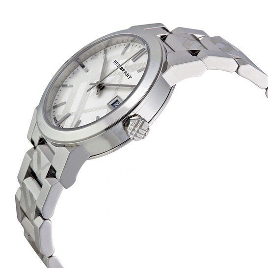 Burberry The City White Dial Silver Steel Strap Watch for Women - BU9144 Buy Now By Burberry