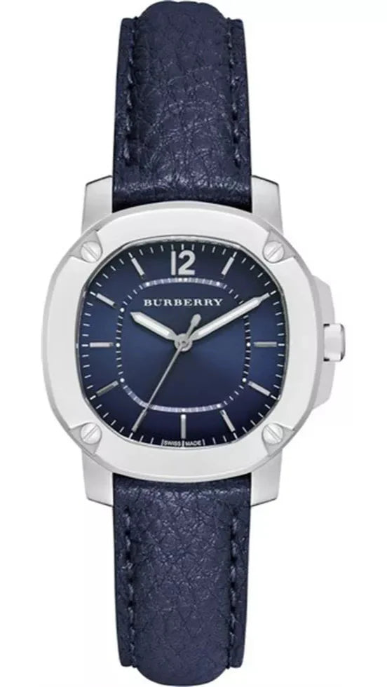 Burberry The Britain Blue Dial Blue Leather Strap Watch for Women - BBY1716 Buy Now By Burberry