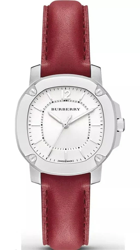 Burberry Brit The Britain White Dial Red Leather Strap Watch for Women - BBY1705 Buy Now By Burberry