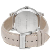 Burberry The City Silver Dial Beige Leather Strap Unisex Watch - BU9010 Buy Now By Burberry