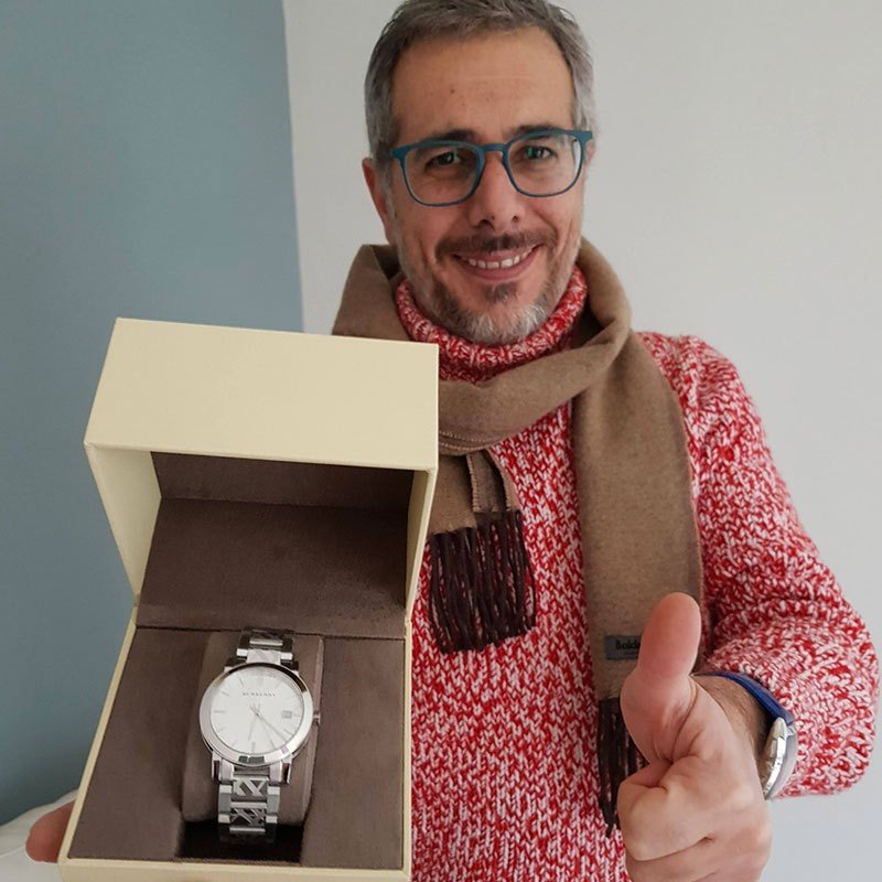 Burberry The City Silver Dial Silver Steel Strap Watch for Men - BU9037 Buy Now By Burberry