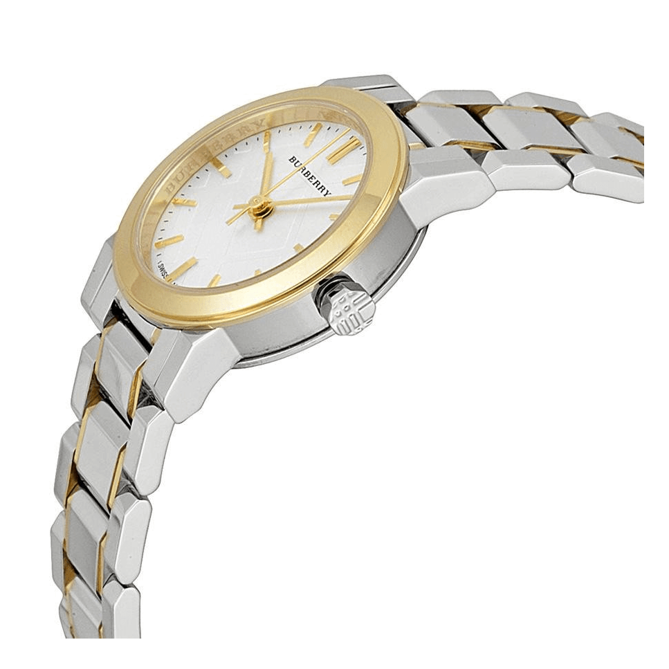 Burberry The City Silver Dial Two Tone Steel Strap Watch for Women - BU9217 Buy Now By Burberry