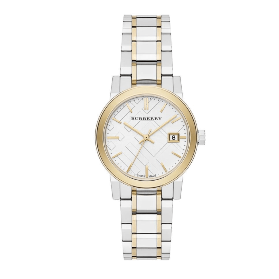 Burberry The City Silver Dial Two Tone Steel Strap Watch for Women - BU9217 Buy Now By Burberry