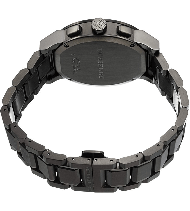 Burberry The City Grey Dial Gunmetal Grey Steel Strap Watch for Men - BU9354 Buy Now By Burberry