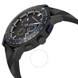 Burberry The City Chronograph Black Dial Black Rubber Strap Watch For Men - BU9806 Buy Now By Burberry