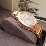 Burberry The City Silver Dial Gold Steel Strap Unisex Watch - BU9003 Buy Now By Burberry