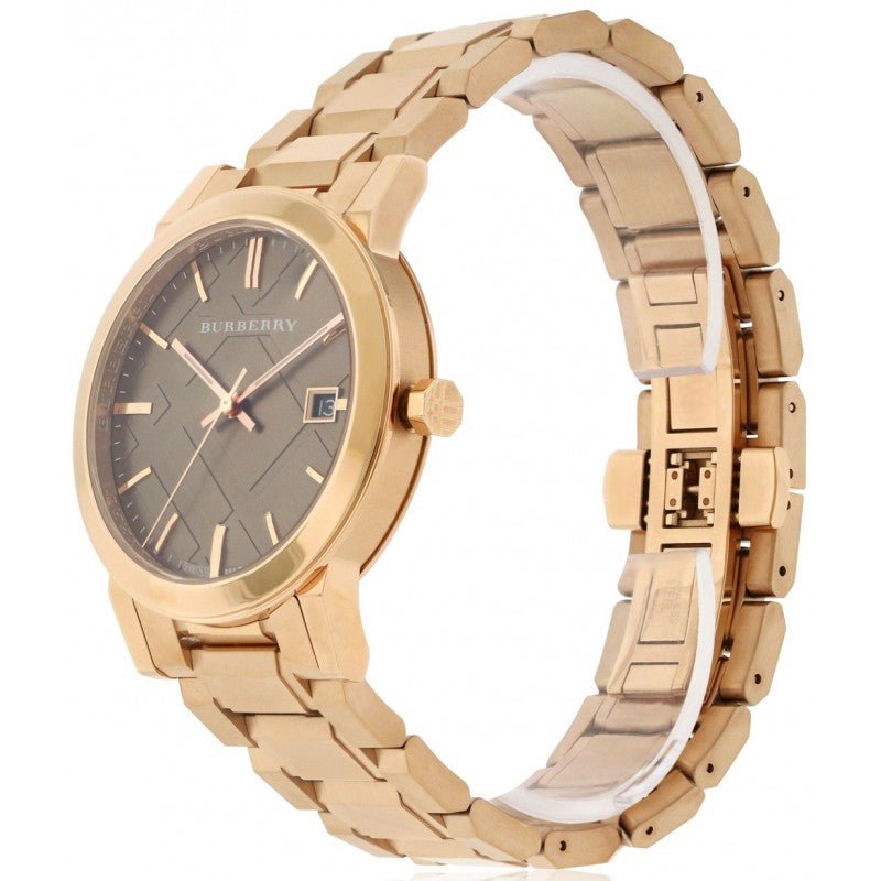 Burberry The City Diamonds Rose Gold Dial Rose Gold Steel Strap Watch for Women - BU9126 Buy Now By Burberry
