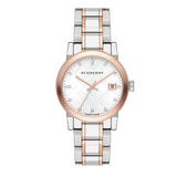 Burberry The City Diamonds White Dial Two Tone Steel Strap Watch for Women - BU9127 Buy Now By Burberry