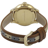 Burberry The Classic Gold Dial Brown Leather Strap Watch for Women - BU10114 Buy Now By Burberry