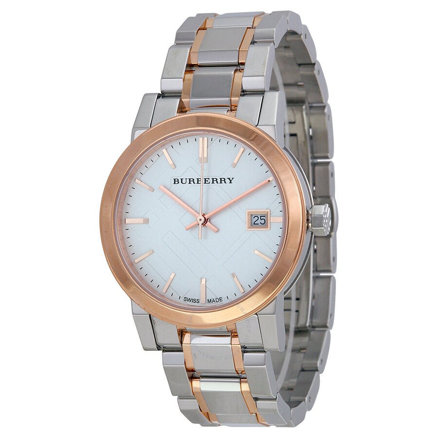 Burberry The City White Dial Two Tone Steel Strap Watch for Women - BU9105 Buy Now By Burberry