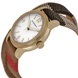 Burberry Utilitarian White Dial Multicolor Leather Strap Watch for Women - BU7851 Buy Now By Burberry
