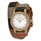 Burberry Utilitarian White Dial Multicolor Leather Strap Watch for Women - BU7851 Buy Now By Burberry